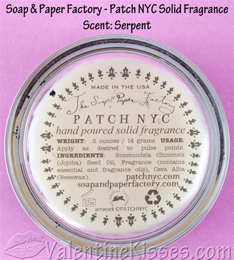 soap & paper factory solid perfume